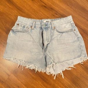Just Black denim cut off shorts
